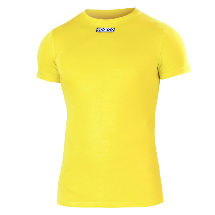 Sparco Camiseta B-Rookie 100% Algodón Ajuste Regular para Motorsport Amarilla Talla S S002204GF1S