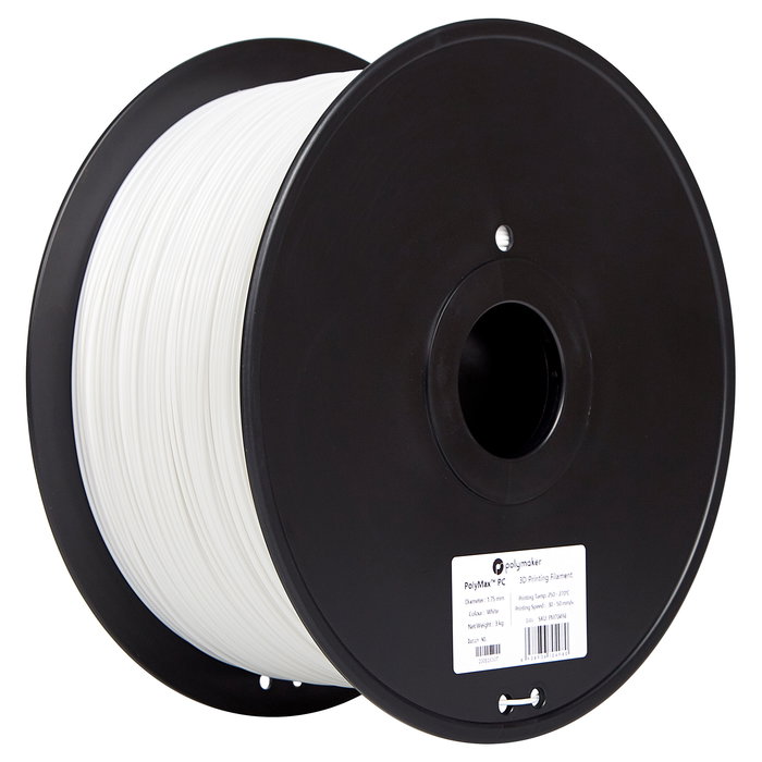 Polmask Tough PC 1.75mm White 3kg - Filamento PLA para Impresora 3D