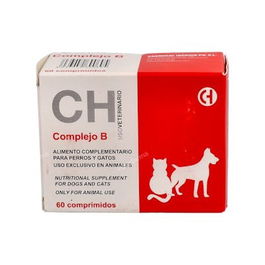 Complejo B 60 Comprimidos Alimento Complementario para Perros y Gatos