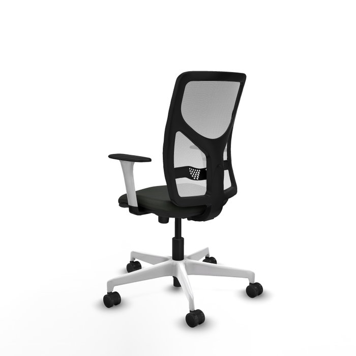 PIQUERAS Y CRESPO Silla de oficina Motilla con mecanismo Sincro, Negro y Blanco PIQUERAS Y CRESPO Silla de oficina Motilla con mecanismo Sincro, Negro y Blanco