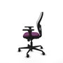PIQUERAS Y CRESPO Silla de oficina Jorquera con mecanismo Sincro, Morado y Blanco