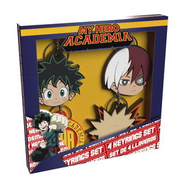 Cyp Brands Set Llaveros My Hero Academia Deku Katsuki Shoto y Logo Oficial
