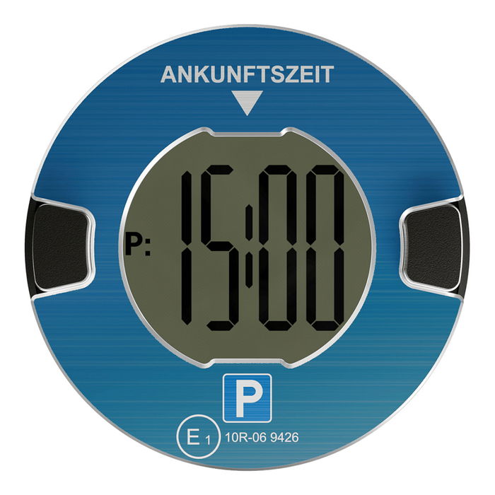 OOONO P-DISC NO1 Parquímetro Eléctrico, Funcionamiento Radar, Color Azul y Negro
