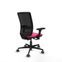 PIQUERAS Y CRESPO Silla de oficina Haches Rosa con mecanismos Sincro/Traslack y brazos 3D