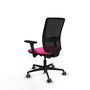 PIQUERAS Y CRESPO Silla de oficina Haches Rosa con mecanismos Sincro/Traslack y brazos 3D