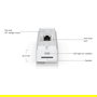 Ubiquiti UVC-Doorbell-Lite-W Timbre Vídeo 5 MP Blanco - Cámara de Seguridad Alámbrica con Visión Nocturna, PoE, Resolución 2560x1920, IPX5