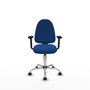 PIQUERAS Y CRESPO Silla de oficina Aýna Azul con mecanismo Asincro