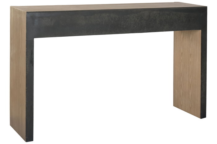 DKD Home Decor Consola Curva Elegant Sixties Marron 131 x 37 x 81 cm
