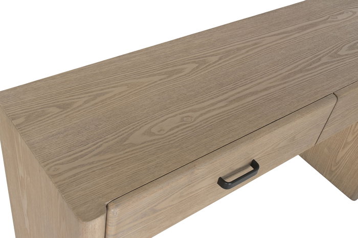 DKD Home Decor Consola Curva Elegant Sixties Marron 131 x 37 x 81 cm