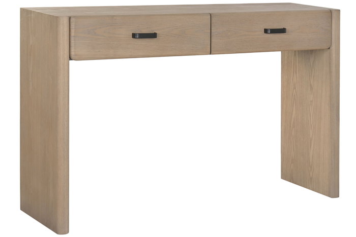 DKD Home Decor Consola Curva Elegant Sixties Marron 131 x 37 x 81 cm