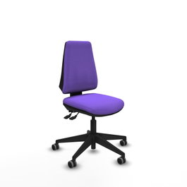PIQUERAS Y CRESPO Silla de oficina Elche, Tela Lila, Sin brazos