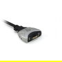 Level One KVM-0260 V2 Switch DVI/USB con Audio, Soporta 1920x1200, 2 Puertos, Negro/Gris