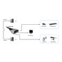 Level One KVM-0260 V2 Switch DVI/USB con Audio, Soporta 1920x1200, 2 Puertos, Negro/Gris