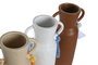 DKD Home Decor Jarrón Dolomite Algodon con Flecos Surtido
