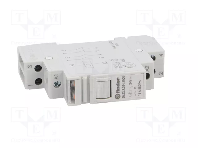 FINDER Relé de instalación biestable 24V DC 16A NA x2 FINDER Relé de instalación biestable 24V DC 16A NA x2