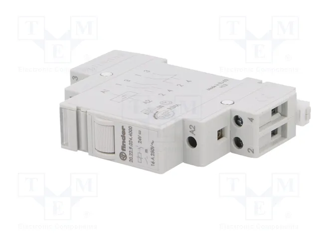 FINDER Relé de instalación biestable 24V DC 16A NA x2 FINDER Relé de instalación biestable 24V DC 16A NA x2