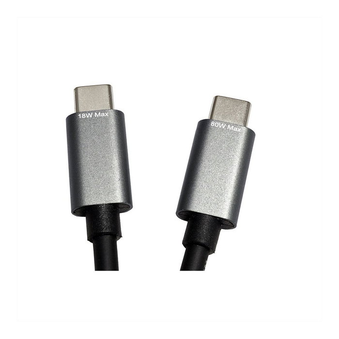 ROLINE Cable divisor USB C a 2 x USB C, 1,85 m, Negro