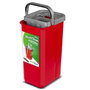 Juego de fregona plana maxiclean con cubo de limpieza 2 en 1 5,7 l