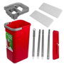 Juego de fregona plana maxiclean con cubo de limpieza 2 en 1 5,7 l