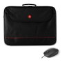 NGS Maletín Bureau Kit para Portátiles hasta 16 pulg. con Ratón Negro