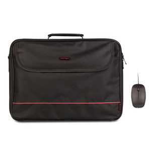 NGS Bureau Kit Maletín para Portátil de 16'' con Ratón Negro