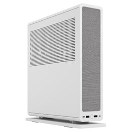 Fractal Design Ridge Chasis Mini-ITX Blanco, Factor de Forma Pequeño SFF, Ventiladores 2x140mm, GPU Hasta 33.5cm, 4 Bahías 2.5'', PC, Manual de Usuario