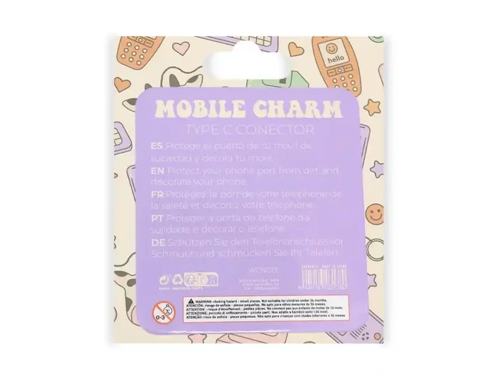 Wondee Charm Funny Type-C White Rabbit - Protector de Puerto Decorativo para Móvil, Accesorio para Smartphone, 25x10x20 mm Wondee Charm Funny Type-C White Rabbit - Protector de Puerto Decorativo para Móvil, Accesorio para Smartphone, 25x10x20 mm