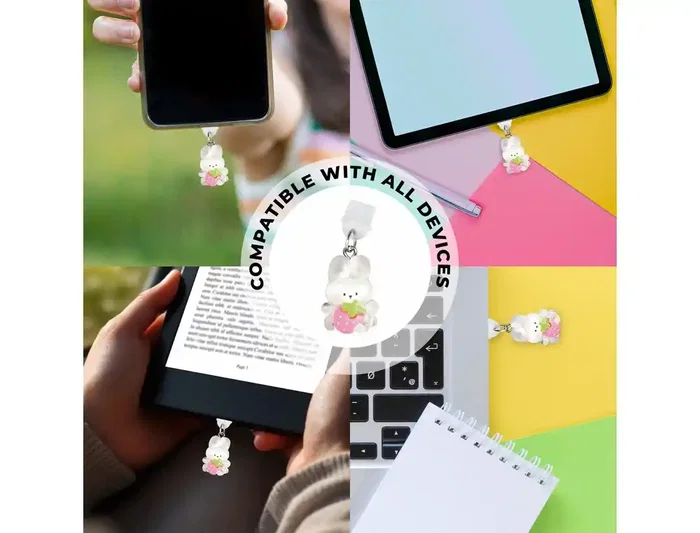 Wondee Charm Funny Type-C White Rabbit - Protector de Puerto Decorativo para Móvil, Accesorio para Smartphone, 25x10x20 mm Wondee Charm Funny Type-C White Rabbit - Protector de Puerto Decorativo para Móvil, Accesorio para Smartphone, 25x10x20 mm