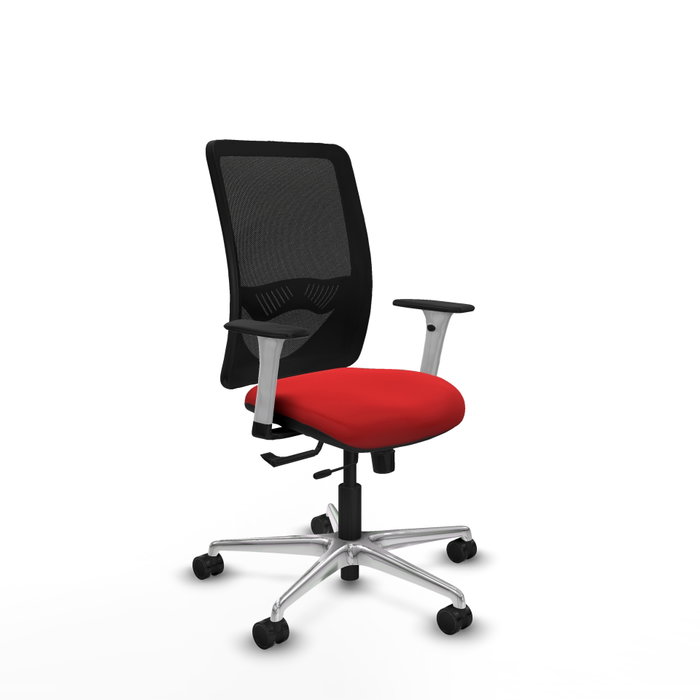 PIQUERAS Y CRESPO Silla de oficina Zulema Rojo/Negro con mecanismo Sincro/Traslack PIQUERAS Y CRESPO Silla de oficina Zulema Rojo/Negro con mecanismo Sincro/Traslack
