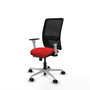 PIQUERAS Y CRESPO Silla de oficina Zulema Rojo/Negro con mecanismo Sincro/Traslack
