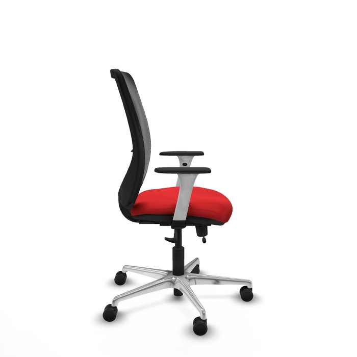 PIQUERAS Y CRESPO Silla de oficina Zulema Rojo/Negro con mecanismo Sincro/Traslack PIQUERAS Y CRESPO Silla de oficina Zulema Rojo/Negro con mecanismo Sincro/Traslack