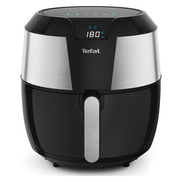 Tefal EY701D Easy Fry XXL Freidora de Aire Caliente 5.6L, 1850W, 8 Programas, Capacidad 1.6kg, 200°C, Digital, Negra/Acero Inoxidable