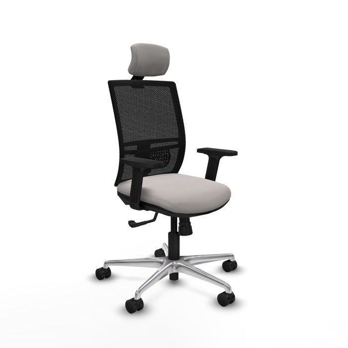 PIQUERAS Y CRESPO Silla de oficina Yunquera con mecanismo Sincro, Blanco y Negro PIQUERAS Y CRESPO Silla de oficina Yunquera con mecanismo Sincro, Blanco y Negro
