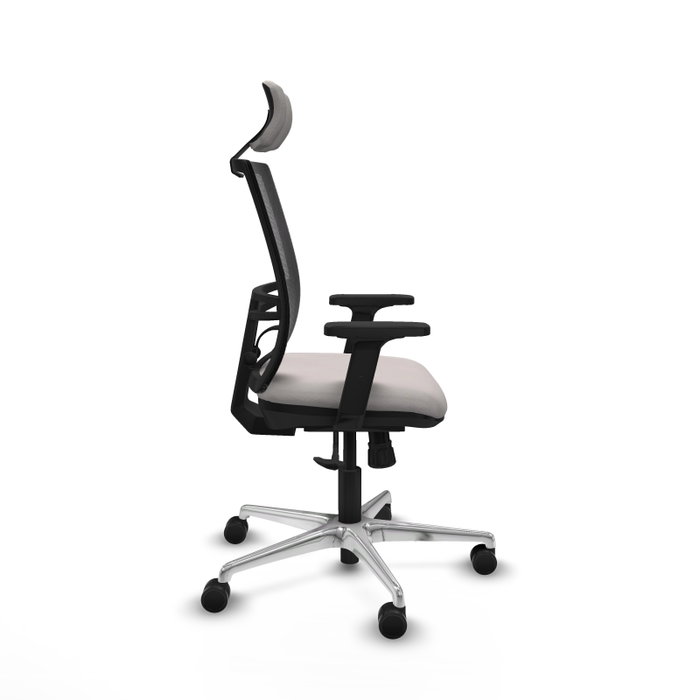 PIQUERAS Y CRESPO Silla de oficina Yunquera con mecanismo Sincro, Blanco y Negro PIQUERAS Y CRESPO Silla de oficina Yunquera con mecanismo Sincro, Blanco y Negro
