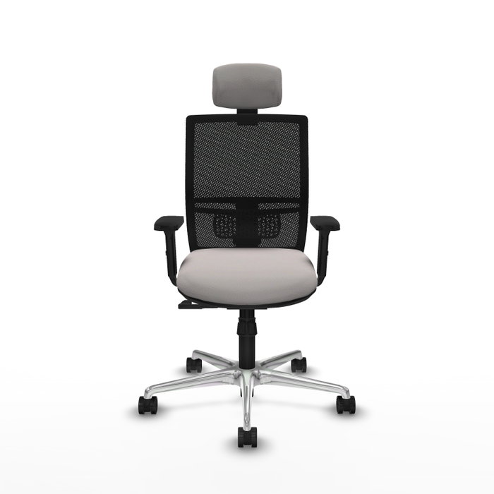 PIQUERAS Y CRESPO Silla de oficina Yunquera con mecanismo Sincro, Blanco y Negro PIQUERAS Y CRESPO Silla de oficina Yunquera con mecanismo Sincro, Blanco y Negro