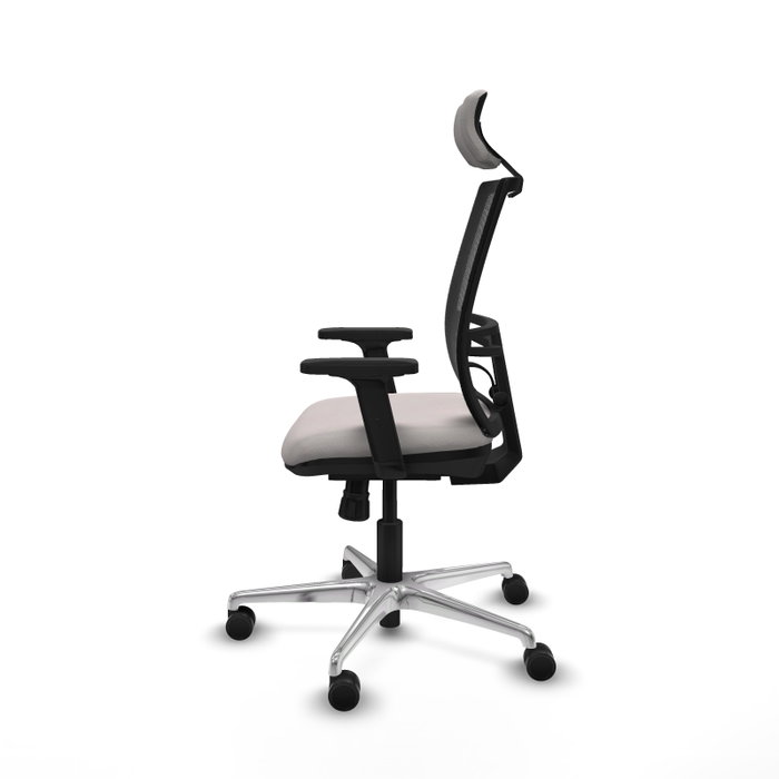 PIQUERAS Y CRESPO Silla de oficina Yunquera con mecanismo Sincro, Blanco y Negro PIQUERAS Y CRESPO Silla de oficina Yunquera con mecanismo Sincro, Blanco y Negro