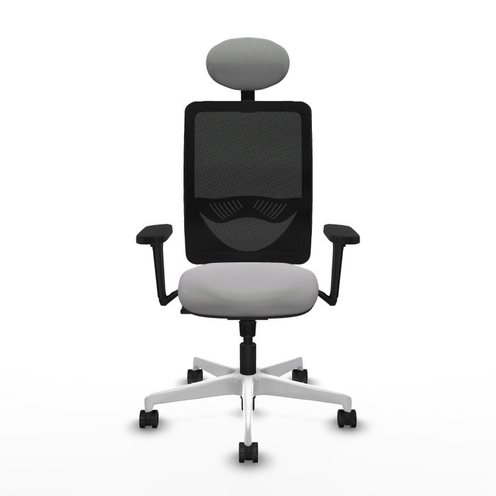 PIQUERAS Y CRESPO Silla de oficina Zulema con Mecanismo Sincro, Gris claro y Negro PIQUERAS Y CRESPO Silla de oficina Zulema con Mecanismo Sincro, Gris claro y Negro