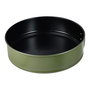 San Ignacio Molde Redondo Desmontable Experto Acero al Carbono Ø26 x 6.8 cm Color Verde Oliva para Hornos Antiadherente Interior