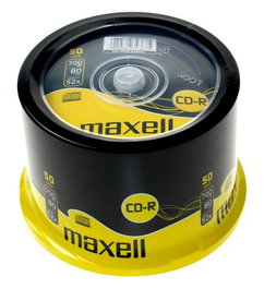Cd-Rom Maxell 700 Mb 80 Min. 52X Tarro De 50 (Incluye Canon Lpi De 4.00 ) (M185)