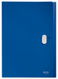 Leitz 46240035 Carpeta Acordeón Polipropileno A4 5 Posiciones con Bolsillo Frontal y Broche Giratorio, Azul