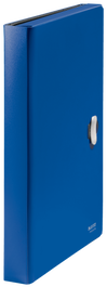 Leitz 46240035 Carpeta Acordeón Polipropileno A4 5 Posiciones con Bolsillo Frontal y Broche Giratorio, Azul