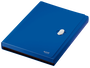 Leitz 46240035 Carpeta Acordeón Polipropileno A4 5 Posiciones con Bolsillo Frontal y Broche Giratorio, Azul