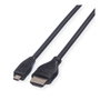 ROLINE Cable HDMI High Speed con Ethernet 11.04.5581, 2m, Negro