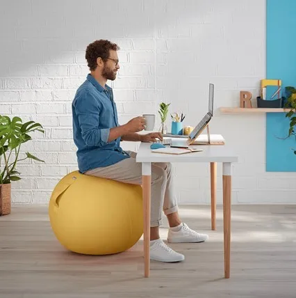 Leitz Balón de asiento Ergo Cosy 65 cm Amarillo