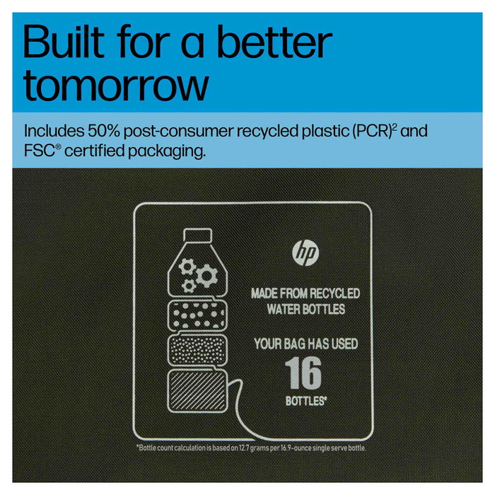 HP Maletín para Portátil 15.6" Gris y Verde
