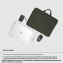 HP Funda Modular para Portátil 15,6 Pulgadas Gris-Verde 9J498AA