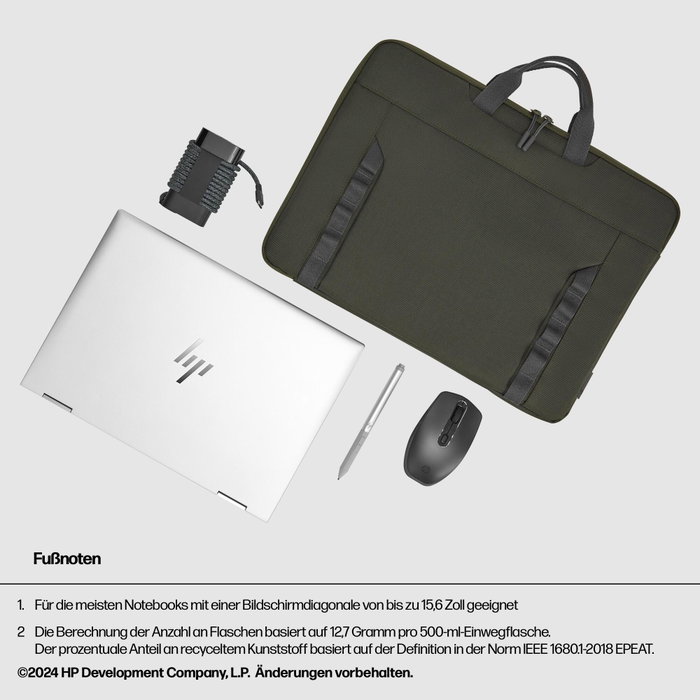HP Modular Laptop Sleeve 15,6 pulgadas Verde, Gris