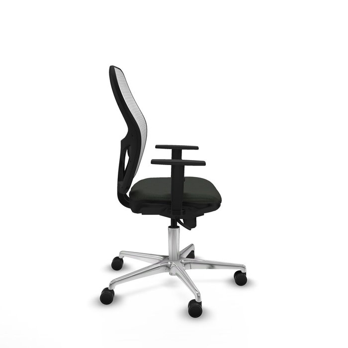 PIQUERAS Y CRESPO Silla de oficina Jorquera con mecanismo sincro, Tela Negro y Malla Blanco PIQUERAS Y CRESPO Silla de oficina Jorquera con mecanismo sincro, Tela Negro y Malla Blanco