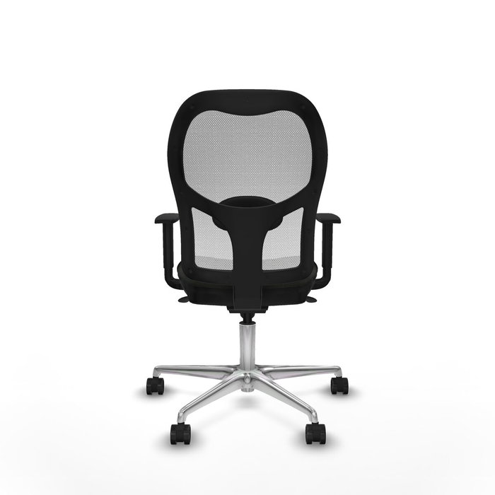 PIQUERAS Y CRESPO Silla de oficina Jorquera con mecanismo sincro, Tela Negro y Malla Blanco PIQUERAS Y CRESPO Silla de oficina Jorquera con mecanismo sincro, Tela Negro y Malla Blanco