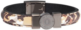 Police Joyería PJ25556BLU.02-L Pulsera de Cuero Marrón